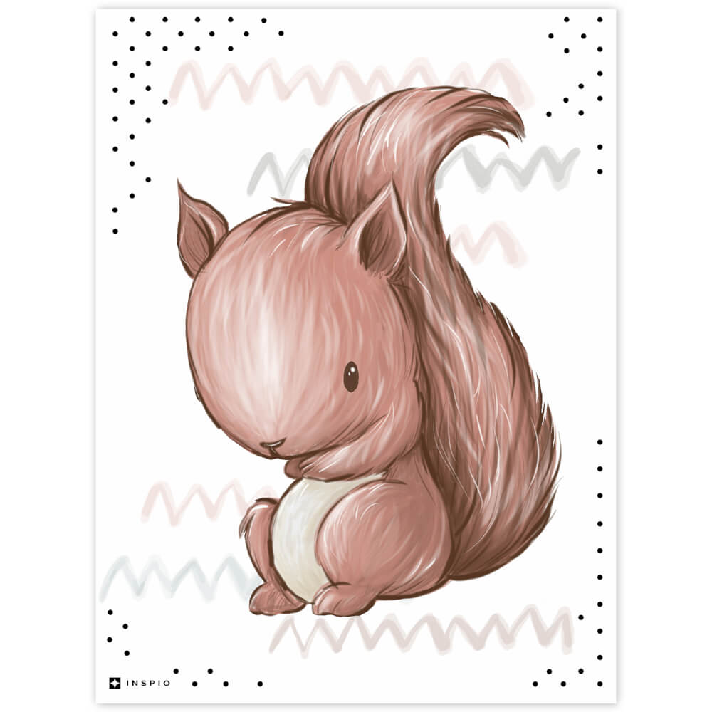 E-shop Detský obraz na stenu - Veverička