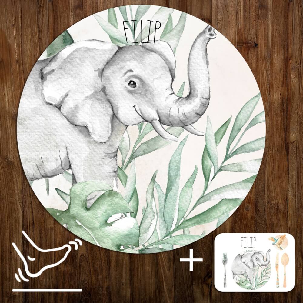 E-shop Detská podložka na hranie - Slon zo SAFARI
