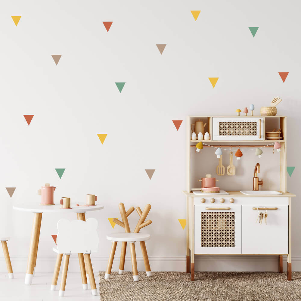 E-shop Trojuholníky - Farebné nálepky do detskej izby