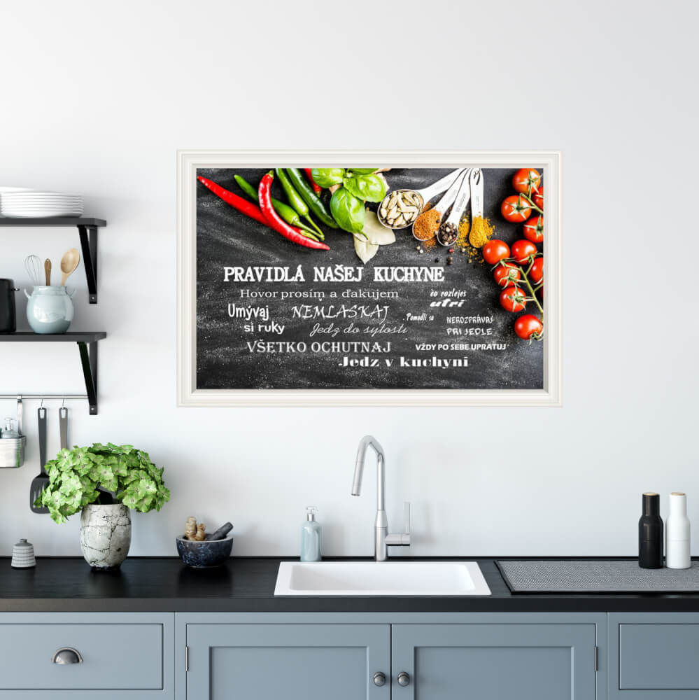 E-shop Tapety na stenu - Pravidlá kuchyne, korenie