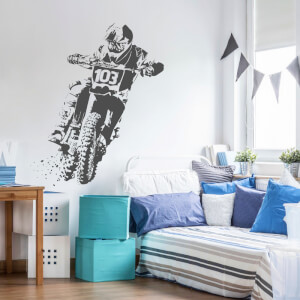 Nálepka na stenu - Motocross