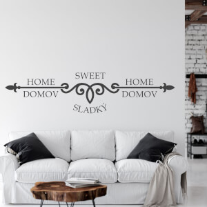 Nálepka na stenu - Home sweet home