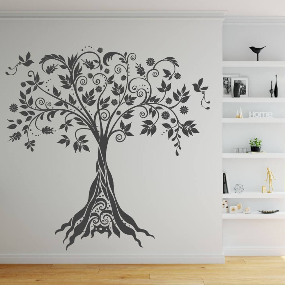 E-shop Nálepka na stenu - Ornamentový strom