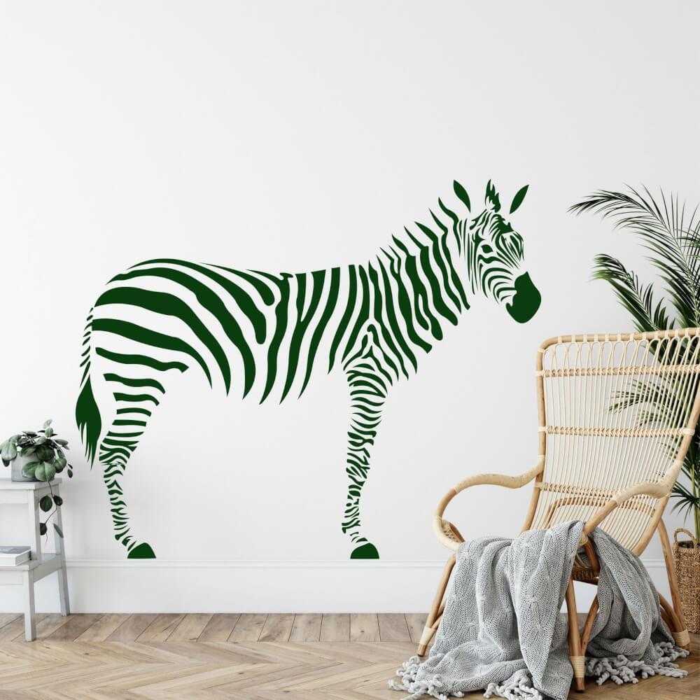 Nálepka na stenu - Zebra