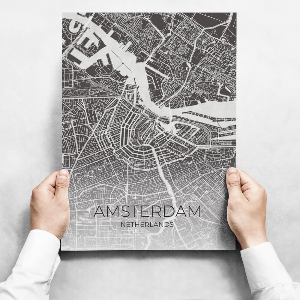 E-shop Obrazy na stenu - Map Of Amsterdam II