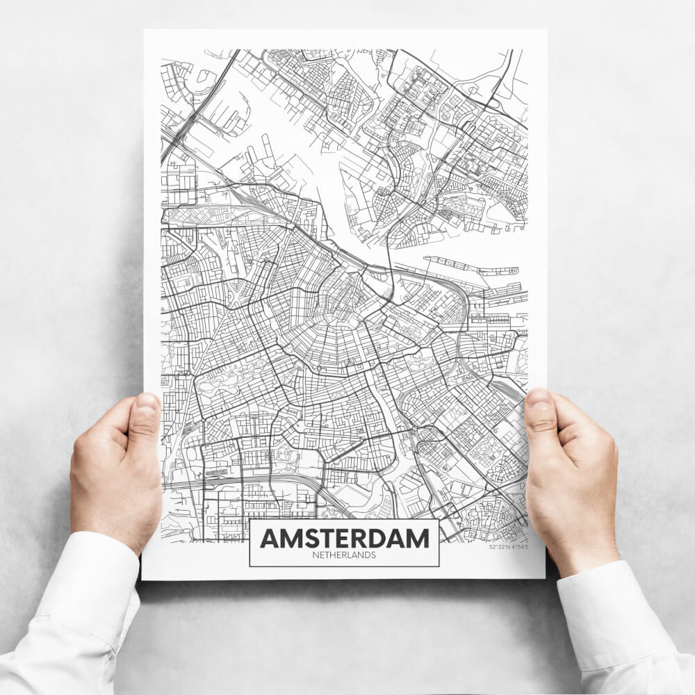 E-shop Obrazy na stenu - Map Of Amsterdam