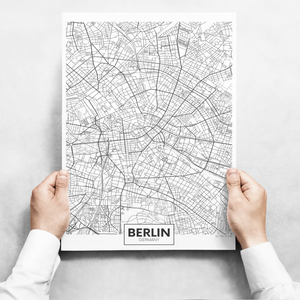 E-shop Obrazy na stenu - Map Of Berlin