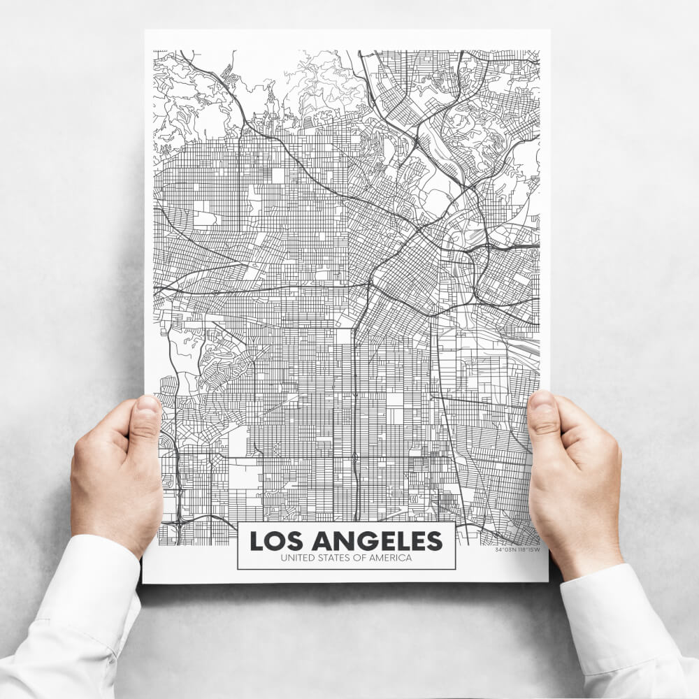 Obrazy na stenu - Map of Los Angeles II