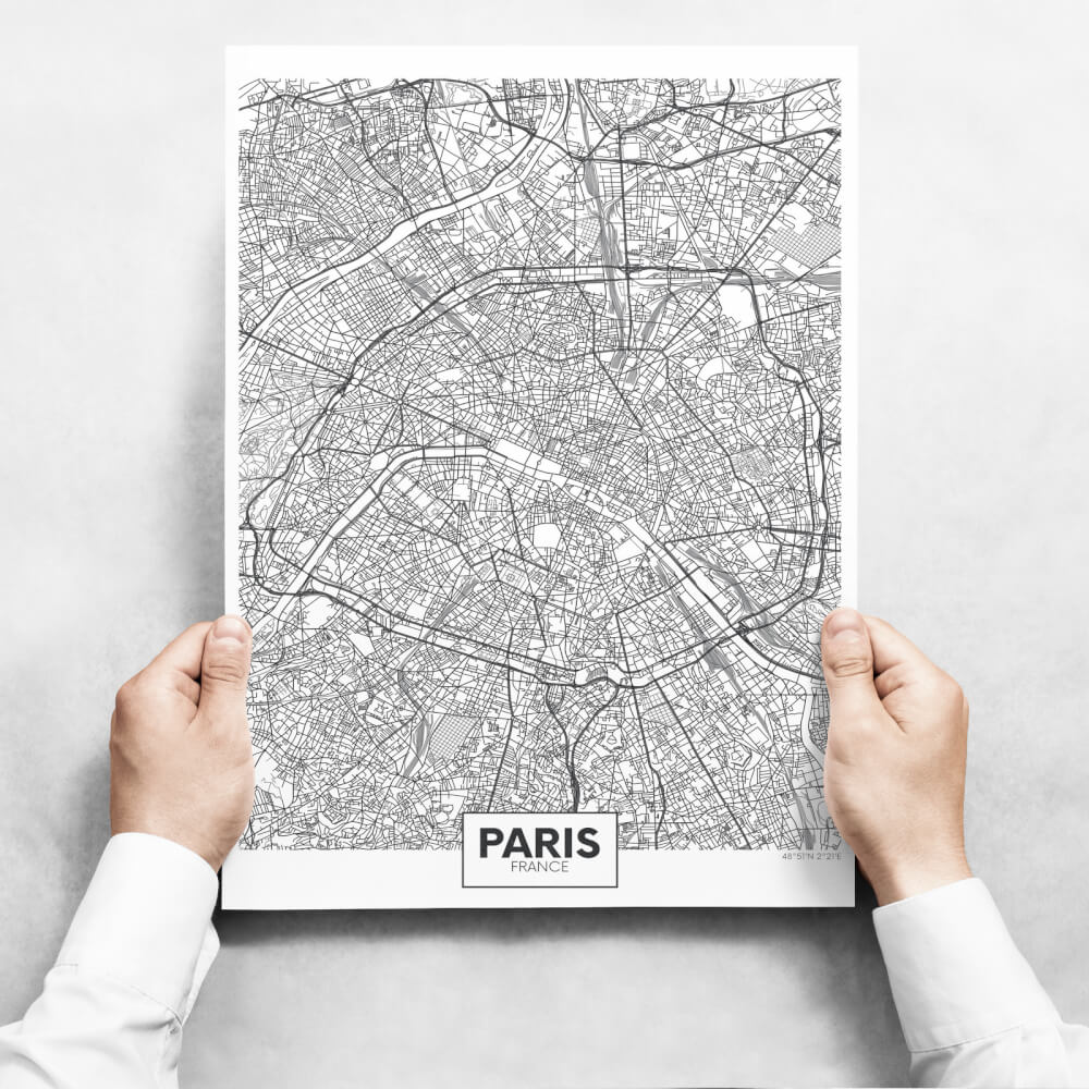 Obrazy na stenu - Map of Paris