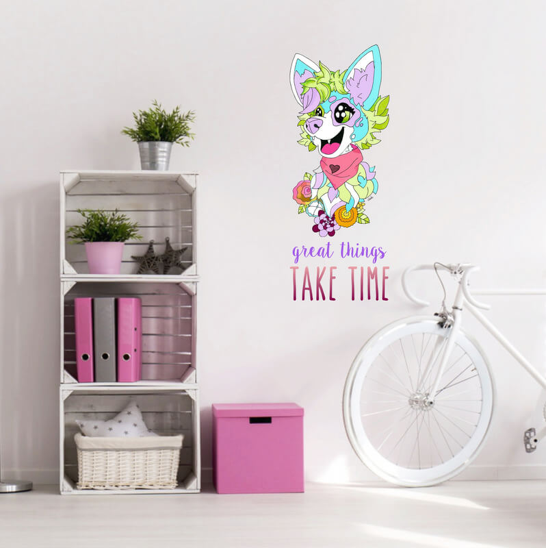 E-shop Samolepka na stenu Great things