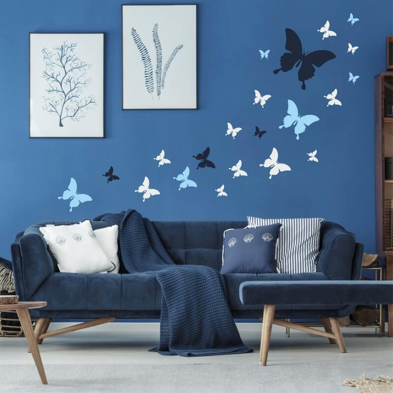 E-shop Šablóna na maľovanie - Let motýľov